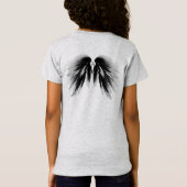 ANGEL WINGS Monogram Black Grey T-shirt (Achterkant)