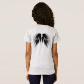 ANGEL WINGS Monogram Black Grey T-shirt (Achterkant volledig)