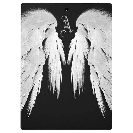 ANGEL WINGS Monogram Black Klembord (Achterkant)