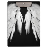 ANGEL WINGS Monogram Black Klembord (Voorkant)