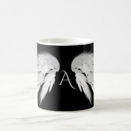 ANGEL WINGS Monogram Black Koffiemok