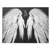 ANGEL WINGS Monogram Black Notitieblok (Voorkant)