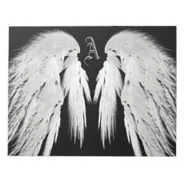ANGEL WINGS Monogram Black Notitieblok