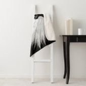 ANGEL WINGS Monogram Black Sherpa Deken (In situ)