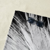 ANGEL WINGS Monogram Black Strandlaken (In situ)