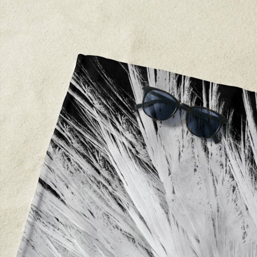 ANGEL WINGS Monogram Black Strandlaken (In situ)