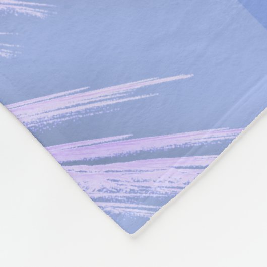 ANGEL WINGS Monogram Dreamweaver Pink Soft Blue Fleece Deken (Hoek)