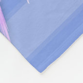ANGEL WINGS Monogram Dreamweaver Pink Soft Blue Fleece Deken (Hoek)