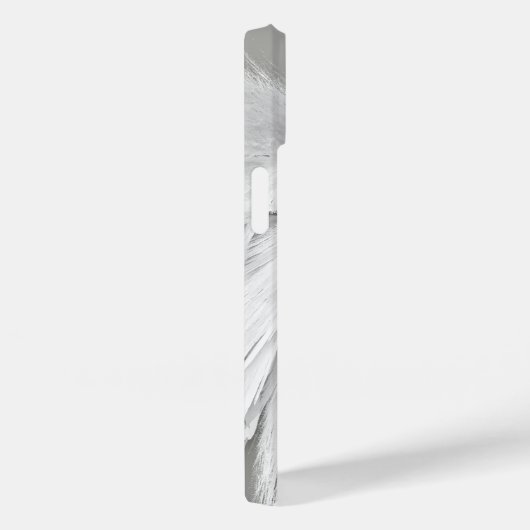 ANGEL WINGS Monogram Elegant Grey Case-Mate iPhone Case (Achterkant / Rechts)