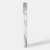 ANGEL WINGS Monogram Elegant Grey Case-Mate iPhone Case (Achterkant / Links)