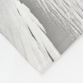 ANGEL WINGS Monogram Elegant Grey Fleece Deken (Hoek)