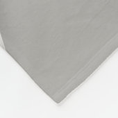 ANGEL WINGS Monogram Elegant Grey Fleece Deken (Hoek)