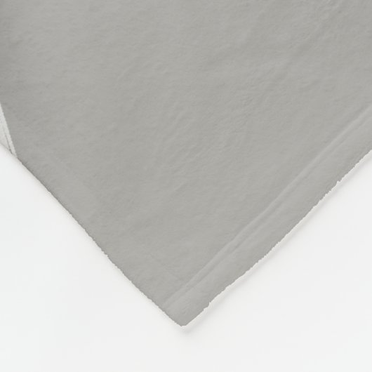 ANGEL WINGS Monogram Elegant Grey Fleece Deken (Hoek)