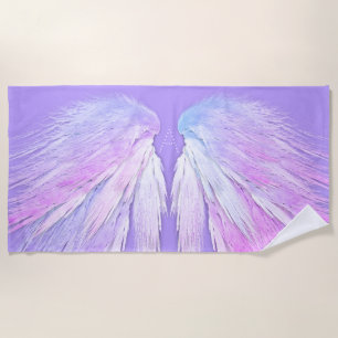 ANGEL WINGS Monogram Fairy Paarse Strandlaken