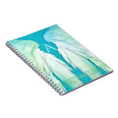 ANGEL WINGS Monogram Name Fresh Ombre Notitieboek (Rechterzijde)