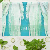 ANGEL WINGS Monogram Name Fresh Ombre Theedoek (Gevouwen)