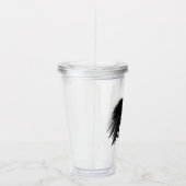 ANGEL WINGS Monogram 'slechts half kwaad' Fungeren Acryl Drinkbeker (Rechts)