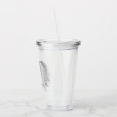 ANGEL WINGS Monogram 'slechts half kwaad' Fungeren Acryl Drinkbeker (Links)