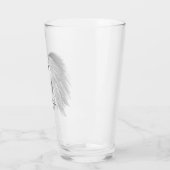 ANGEL WINGS Monogram 'slechts half kwaad' Fungeren Glas (Links)
