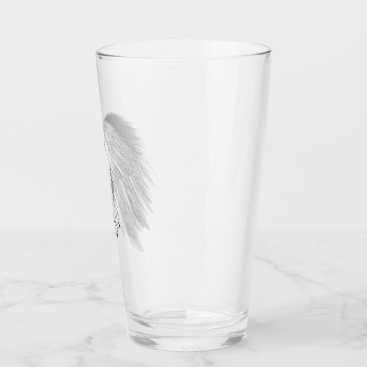 ANGEL WINGS Monogram 'slechts half kwaad' Fungeren Glas (Links)
