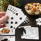 ANGEL WINGS Monogram 'slechts half kwaad' Fungeren Pokerkaarten (Insitu)