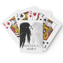 ANGEL WINGS Monogram 'slechts half kwaad' Fungeren