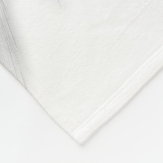 ANGEL WINGS Monogram White Fleece Deken (Hoek)