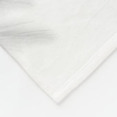 ANGEL WINGS Monogram White Fleece Deken (Hoek)