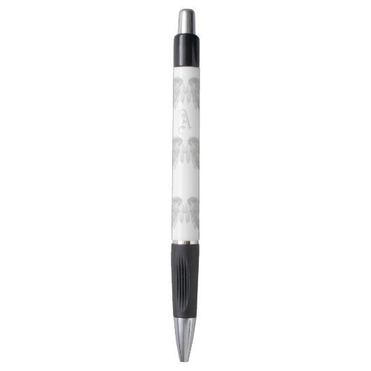 ANGEL WINGS Monogram White Pen (Voorkant Verticaal)