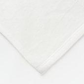 ANGEL WINGS Monogram Zwart + Wit Fleece Deken (Hoek)