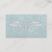 Angel Wings Muddy Blue Visitekaartje (Achterkant)
