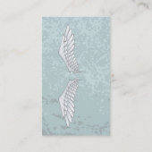 Angel Wings Muddy Blue Visitekaartje (Achterkant)