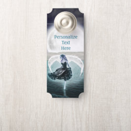 Angel Wings Ocean Full Moon Room Deurhanger