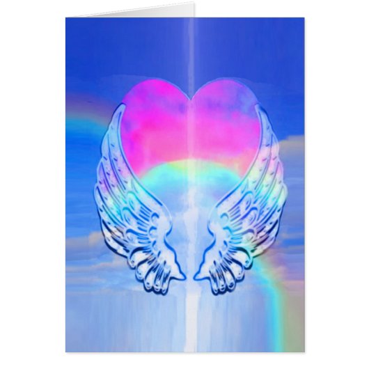 Angel Wings omringd door een hart (Voorkant)