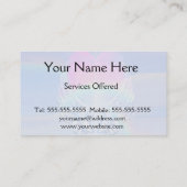 Angel Wings omringd door een hart Visitekaartje (Achterkant)