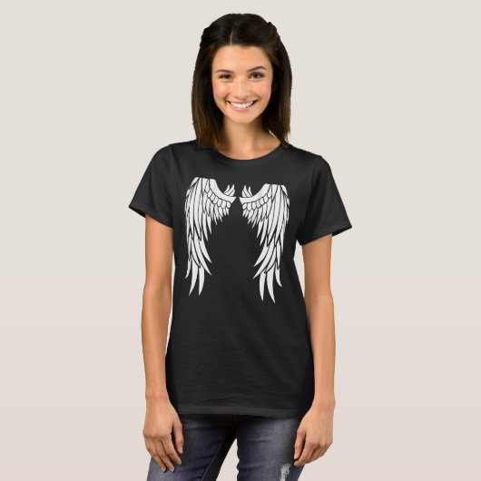 Angel Wings on your Back - Cool Heavenly Fantasy T T-shirt (Voorkant volledig)