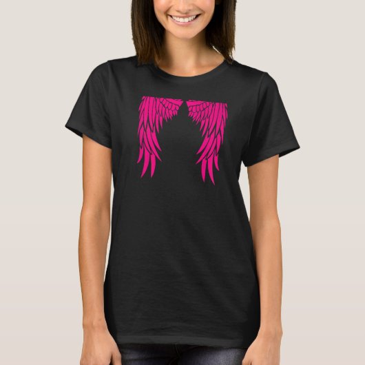Angel Wings on your Back - Glam Heavenly Fantasy T T-shirt (Voorkant)
