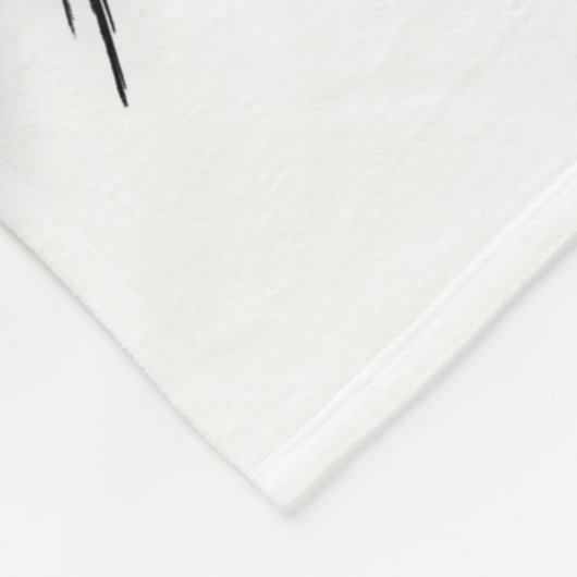 ANGEL WINGS 'Only Half Evil' Monogram Funny Fleece Deken (Hoek)