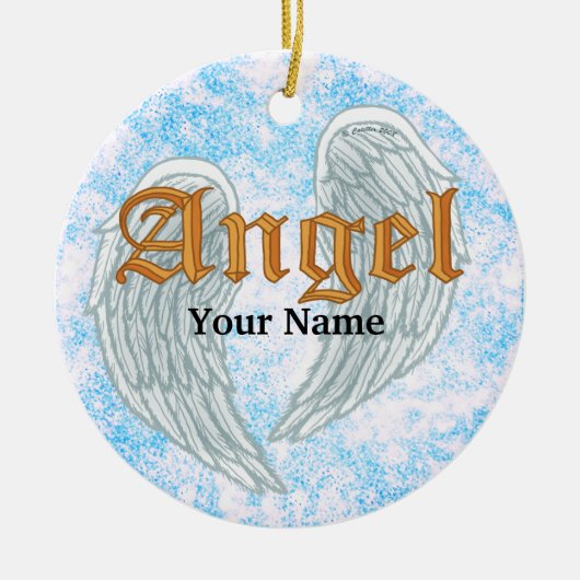 Angel Wings-ornament Keramisch Ornament (Voorkant)