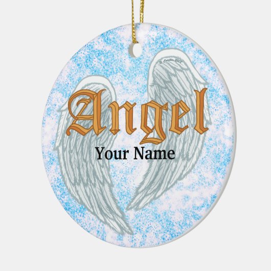 Angel Wings-ornament Keramisch Ornament (Links)