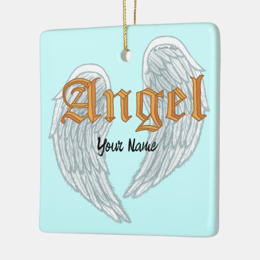 Angel Wings-ornament Keramisch Ornament (Links)