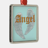 Angel Wings-ornament Metalen Ornament (Rechts)
