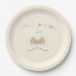 Angel Wings Paper Borden 9 inch Papieren Bordje