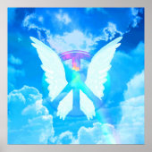Angel Wings & Peace Sign Poster (Voorkant)