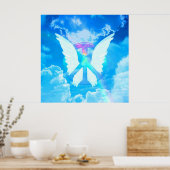 Angel Wings & Peace Sign Poster (Keuken)