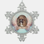Angel Wings Pet Memorial Snowflake Ornament (Voorkant)