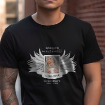 Angel Wings Photo Loving Memory Funeral/Memorial