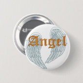 Angel Wings Pin Ronde Button 5,7 Cm (Voorkant /achterkant)