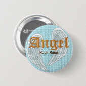 Angel Wings Pin Ronde Button 5,7 Cm (Voorkant /achterkant)