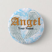 Angel Wings Pin Ronde Button 5,7 Cm (Voorkant)